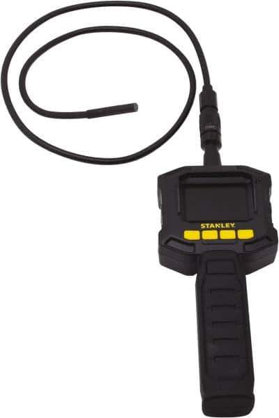 Stanley - 0.2" Wide Camera Head, 3" Long Probe, 3x Magnification, Inspection Camera - 0.3" Probe Diam, 2.4" Display - Eagle Tool & Supply