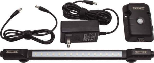 Proto - Tool Box Plastic LED Hutch Light Kit - 8-3/4" Wide x 13-9/16" Deep x 2-3/8" High, Black, For Hutches - Eagle Tool & Supply