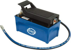 Kurt - 5,000 psi Hydraulic Pump & Jack - 127 Cu In Oil Capacity, Use with Double & Single Acting Cylinders, Advance, Hold & Retract - Eagle Tool & Supply