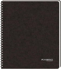Cambridge Limited - 96 Sheet, 8-1/2 x 11", Legal (Style) Hardbound Notebook - Black - Eagle Tool & Supply