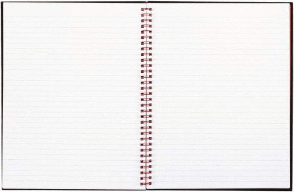 Black n Red - 70 Sheet, 8-1/2 x 11", Legal (Style) Hardbound Notebook - Black - Eagle Tool & Supply