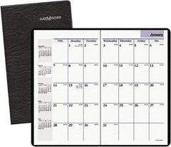 DayMinder - 24 Sheet, 8-1/8 x 10-7/8", Monthly Planner - Black - Eagle Tool & Supply
