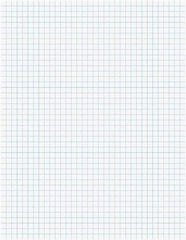 TOPS - 50 Sheet, 8-1/2 x 11", Quadrille Quadrille Pads - White - Eagle Tool & Supply