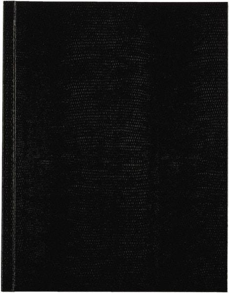 Blueline - 150 Sheet, 5 x 8", College Ruled Executive Notebook - Black - Eagle Tool & Supply