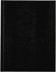 Blueline - 150 Sheet, 5 x 8", College Ruled Executive Notebook - Black - Eagle Tool & Supply