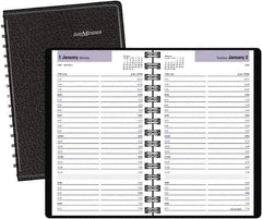 DayMinder - 312 Sheet, 11 x 17", Accounting Book - Black - Eagle Tool & Supply