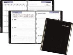DayMinder - 26 Sheet, 6-7/8 x 8-3/4", Weekly/Monthly Planner - Black - Eagle Tool & Supply