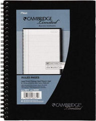 Cambridge - 80 Sheet, 4 x 8", Legal (Style) Meeting Notebook - Black - Eagle Tool & Supply