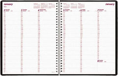 Brownline - 26 Sheet, 3-1/4 x 6-1/4", Weekly Planner - Black - Eagle Tool & Supply