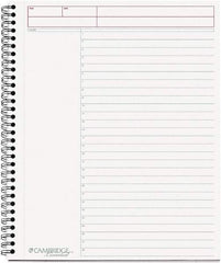 Cambridge - 80 Sheet, 8-1/2 x 11", Business Notebook - Black - Eagle Tool & Supply