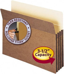SMEAD - 8-1/2 x 11", Letter Size, Redrope, 3-1/2" Expanding Wallet - 11 Point Stock, Straight Tab Cut Location - Eagle Tool & Supply
