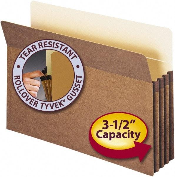 SMEAD - 9-1/2 x 14-1/2", Legal, Redrope, Expansion Folders - 11 Point Stock, Straight Tab Cut Location - Eagle Tool & Supply