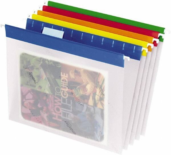 Pendaflex - 8-1/2 x 11", Letter Size, Assorted Colors, Hanging File Folder - 1/5 Tab Cut Location - Eagle Tool & Supply