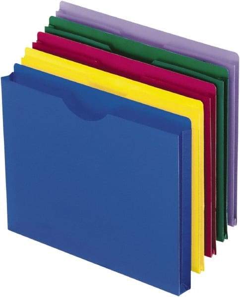 Pendaflex - 8-1/2 x 11", Letter Size, Assorted Colors, Expansion Folders - Eagle Tool & Supply