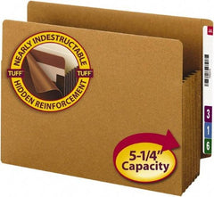 SMEAD - 8-1/2 x 11", Letter Size, Redrope, 5-1/4" Expanding Wallet - Straight Tab Cut Location - Eagle Tool & Supply