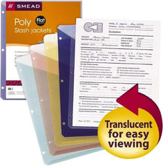 SMEAD - 8-1/2 x 11", Letter Size, Assorted Colors, Classification Folders with End Tab Fastener - Eagle Tool & Supply