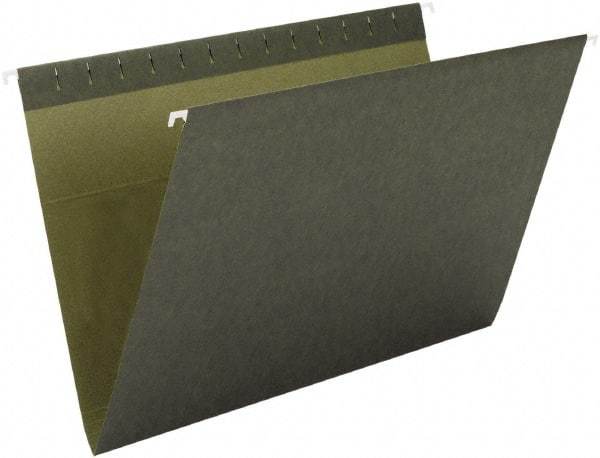 SMEAD - 8-1/2 x 11", Letter Size, Standard Green, Hanging File Folder - 11 Point Stock - Eagle Tool & Supply