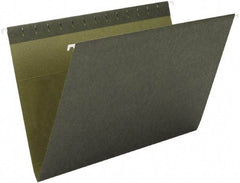 SMEAD - 8-1/2 x 11", Letter Size, Standard Green, Hanging File Folder - 11 Point Stock - Eagle Tool & Supply