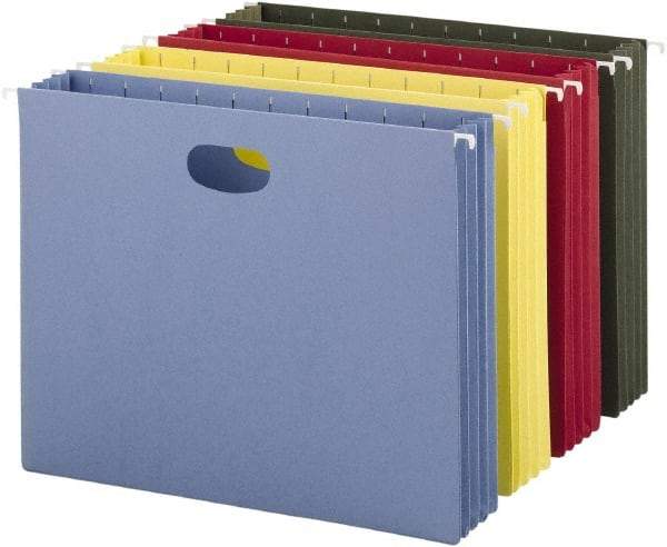 SMEAD - 8-1/2 x 11", Letter Size, Standard Green, Hanging File Folder - 11 Point Stock - Eagle Tool & Supply