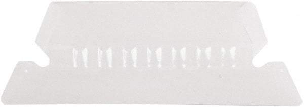 Pendaflex - 2" File Insert Label, 25 Tabs, Slide In, Hanging Divider - Clear Tabs, White Folder - Eagle Tool & Supply