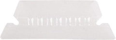 Pendaflex - 2" File Insert Label, 25 Tabs, Slide In, Hanging Divider - Clear Tabs, White Folder - Eagle Tool & Supply
