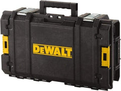 DeWALT - 1 Piece, Black Suitcase - 13-1/4" Deep x 6-1/4" High x 21-3/4" Wide, Storage Pockets, (4) Deep Large Cups - Eagle Tool & Supply
