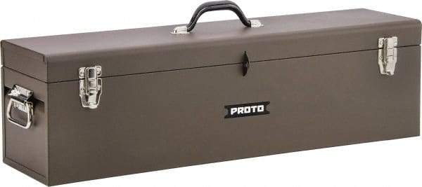 Proto - Hip-Roof Tool Box - 19" Wide x 7" Deep x 7" High, Steel, Red - Eagle Tool & Supply