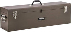 Proto - Hip-Roof Tool Box - 19" Wide x 7" Deep x 7" High, Steel, Red - Eagle Tool & Supply