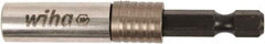 Wiha - 1/4" Insert, Hex Drive Bit Adapter - Quick Release, 1-1/2" OAL - Eagle Tool & Supply