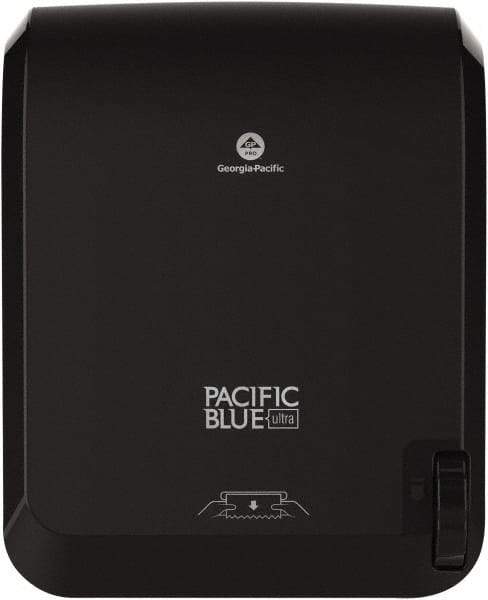 Georgia Pacific - Manual, Plastic Paper Towel Dispenser - 16" High x 12.9" Wide x 9" Deep, 1 Roll 8", Black - Eagle Tool & Supply