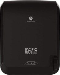 Georgia Pacific - Manual, Plastic Paper Towel Dispenser - 16" High x 12.9" Wide x 9" Deep, 1 Roll 8", Black - Eagle Tool & Supply