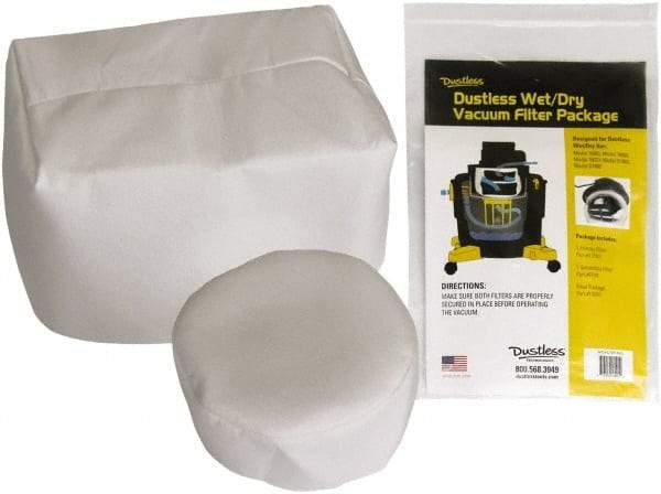 Dustless Technologies - 16 Gal Wet/Dry Vacuum General Purpose Filter - Use for Wet Pick-Up Only, For Use with D1603 - Eagle Tool & Supply