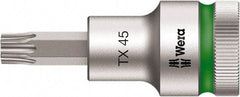 Wera - 1/2" Drive, T55 Torx Bit Socket - 5-33/64" OAL - Eagle Tool & Supply