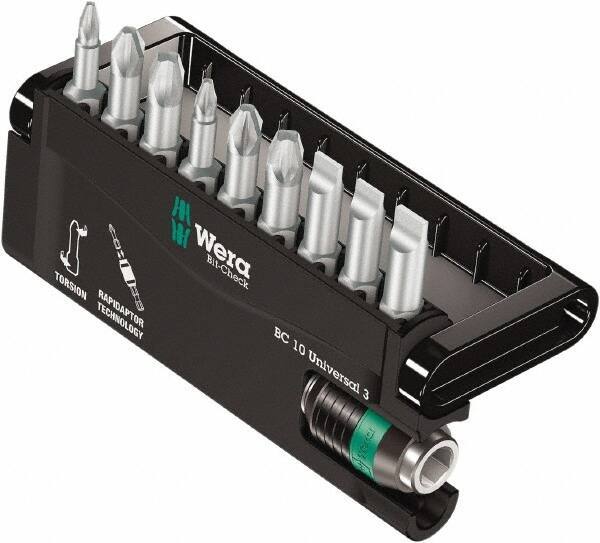 Wera - Posidriv Bit Set - 1/4" Drive - Eagle Tool & Supply