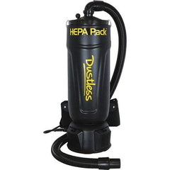 Dustless Technologies - 2.5 Gal, Polyethylene Tank, Dry, HEPA Backpack Vacuum - 11.6 Amps - Eagle Tool & Supply