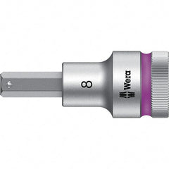 Wera - 1/2" Drive, 8mm Hex Bit Socket - 2-23/64" OAL - Eagle Tool & Supply