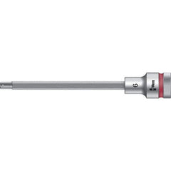 Wera - 1/2" Drive, 6mm Hex Bit Socket - 5-33/64" OAL - Eagle Tool & Supply