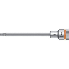 Wera - 1/2" Drive, 5mm Hex Bit Socket - 5-33/64" OAL - Eagle Tool & Supply