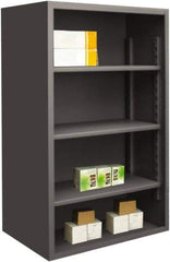 Durham - 3 Shelves, 4,950 Lb Capacity, Closed Shelving System - 60" Wide x 24" Deep x 60" High, Gray - Eagle Tool & Supply