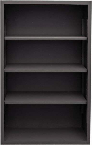 Durham - 3 Shelves, 5,700 Lb Capacity, Closed Shelving System - 36" Wide x 24" Deep x 60" High, Gray - Eagle Tool & Supply