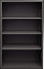 Durham - 3 Shelves, 5,700 Lb Capacity, Closed Shelving System - 36" Wide x 24" Deep x 60" High, Gray - Eagle Tool & Supply