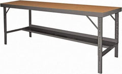Durham - 72 Wide x 30" Deep x 26" High, Steel Workbench - Folding Legs, Gray - Eagle Tool & Supply
