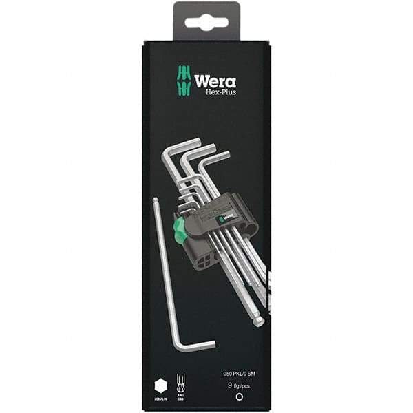 Wera - Hex Key Sets Tool Type: Hex Handle Type: L-Key Long Arm - Eagle Tool & Supply