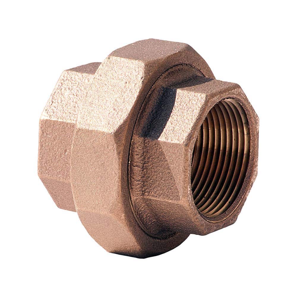 Merit Brass - Brass & Chrome Pipe Fittings Type: Union Fitting Size: 1/4 - Eagle Tool & Supply
