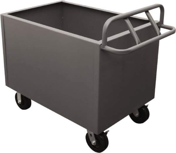 Durham - 2,000 Lb Load Capacity, Steel Box Truck - 48" Wide x 24" Long x 29-1/2" High, Gray - Eagle Tool & Supply