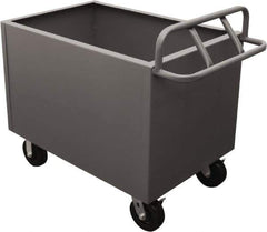 Durham - 2,000 Lb Load Capacity, Steel Box Truck - 48" Wide x 24" Long x 29-1/2" High, Gray - Eagle Tool & Supply
