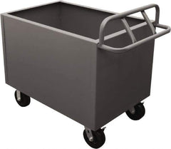 Durham - 2,000 Lb Load Capacity, Steel Box Truck - 48" Wide x 30" Long x 29-1/2" High, Gray - Eagle Tool & Supply