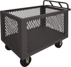 Durham - 2,000 Lb Load Capacity, Steel Box Truck - 36" Wide x 24" Long x 29-1/2" High, Gray - Eagle Tool & Supply