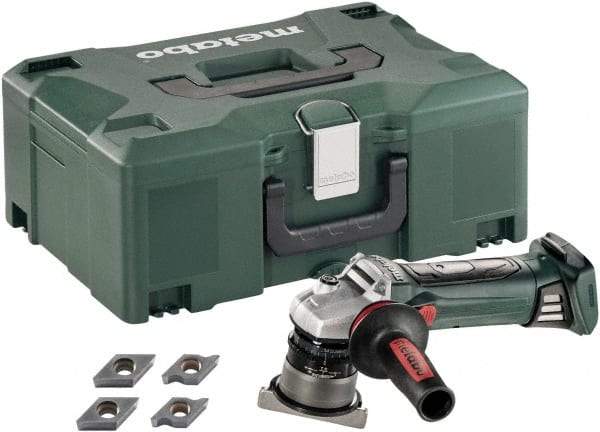 Metabo - 45° Bevel Angle, 5/32" Bevel Capacity, 7,000 RPM, Cordless Beveler - 5.5 Amps, 1/8" Min Workpiece Thickness - Eagle Tool & Supply