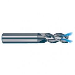 16mm Dia. - 92mm OAL - 45° Helix Bright Carbide End Mill - 3 FL - Eagle Tool & Supply